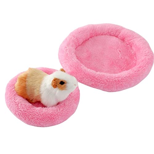 Rebaba Hamster Bed Soft Warm Cushion For Small Animal - Comfortable Sleep Mat Pad For Guinea Pigs/Hedgehog/Squirrel/Mice/Rats/Chinchilla(S,Light Brown) #TOP4