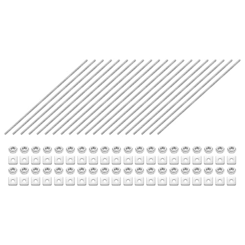 uxcell 20 S˂bh M3-0.5 ˂sb` 150mm XeXX`[ Ep S˂X^bh ibgƃbV[t NvAnK[AU{gp