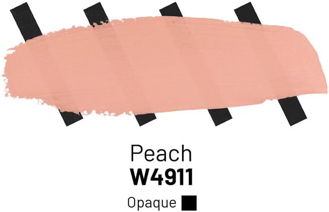 Kamenskaya Acrylic Inks for Artists - 'Peach' Acrylic Ink, 3.38 Fl Oz (100 ml)