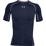 Under Armour Men's HeatGear Armour Short Sleeve Compression T-Shirt, Midnight Navy (410)/Steel, XX-L