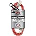 6 ft - 12 Gauge Extension Cord Outdoor - Made in USA - Lighted on Both Ends - Red Outdoor Extension Cord Waterproof by Ampere Cable - Heavy Duty Extension Cord 6 ft 15 Amp Extension Cord