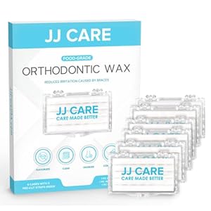 JJ CARE Orthodontic Wax (Pack of 6), Braces Wax, Dental Wax, Wax for Braces, Dental Wax Braces, Ortho Wax Comes with Applicator for Orthodontic Wax & 2 pcs. Interdental Brush