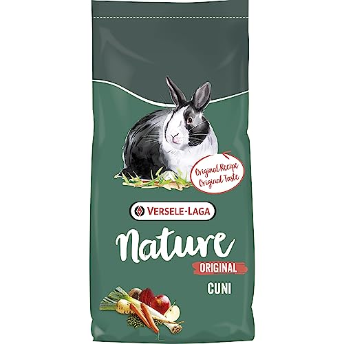 VERSELE-LAGA - Nature Original Cuni - Mélange Complet, Varié et Enrichi pour Lapins (Nains) Adultes - 9kg