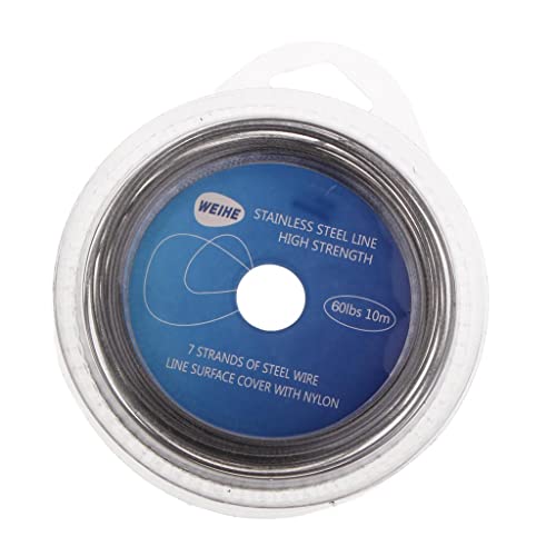 Línea de pesca de acero inoxidable 7 hilos 60LBS 10m miniatura 1