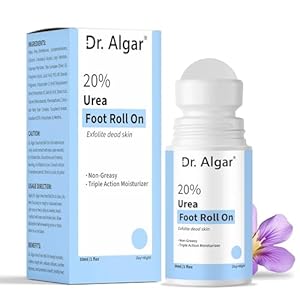 Dr. Algar 20% Urea Foot Cream Roll On 50ml | For Dry & Cracked Heels | Non-Greasy Triple Action Moisturize | Helps Repair and Moisturise Cracked Heels 17 41+GZec4wEL. SL500 . SS300