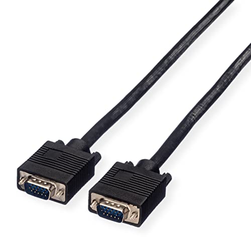 Value SVGA Cable HD15 Male/Male 2 m Black Black 3 m