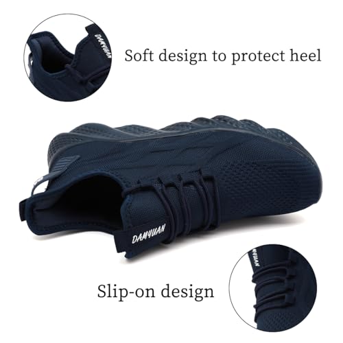 Image of DLWKIPV Womens Slip on Walking Tennis Shoes for Women Work Running Athletic Gym Sports Sneakers Lightweight Casual Shoe