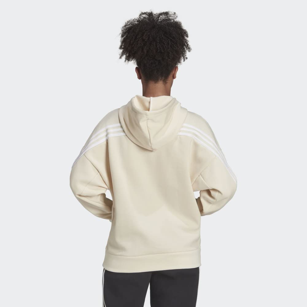 adidas Damska bluza z kapturem z trzema paskami