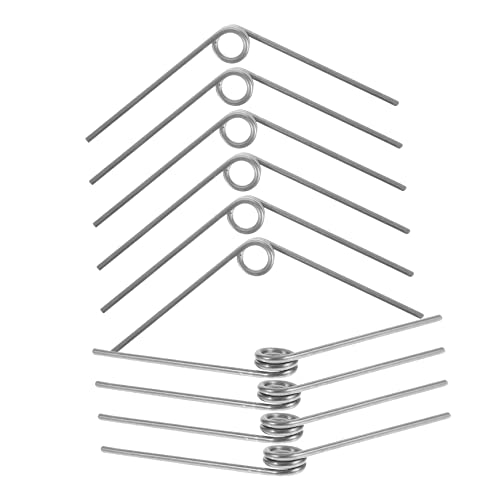 KICHOUSE Gardening Shears Springs 10pcs Pruner Spring Replacement Manganese Steel for Hand Pruner Set