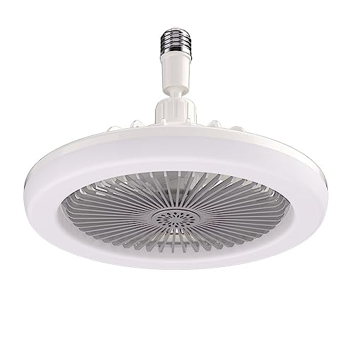 Ventilateur de plafond silencieux E27 à lampe et fonction aromathérapie