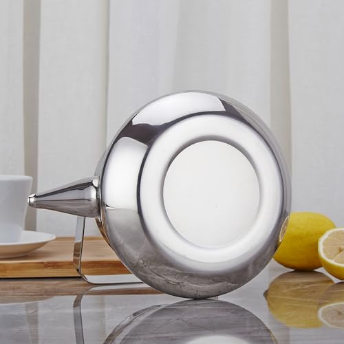 Miniatura 9 de Sanqiahome Tetera De Acero Inoxidable De 1.5 Litros De Galón Con Infusor Un Estilo Moderno Y Minimalista