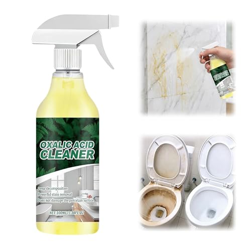 Jiexily Oxalic Acid Cleaner Spray 2026 New Powerful Stain Remover Multipurpose Stain Remover Spray for Bathroom Porcelain and Ceramic Tiles 100ml/3.38fl.oz (1 Pcs)