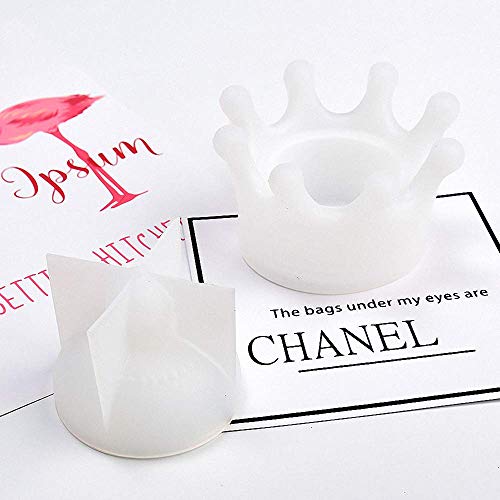 3D Crown Jewelry Storage Box With Solid Lid Epoxy Resin Casting Silicone Mold Craft Tools Chocolate Candle Soap Mold Cake Topper Decorating Tool #TOP1