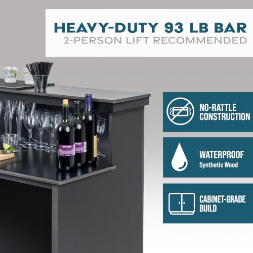 Image of GoBar Elite Heavy-Duty Portable Bar Table - White or Black
