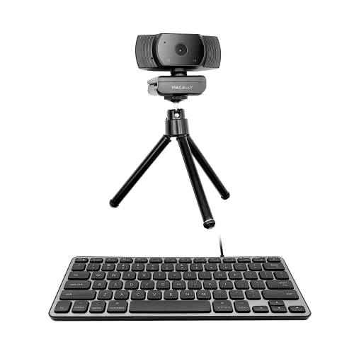 Macally Backlit Compact Keyboard and a 1080P Webcam, Ultimate Mac Accessories