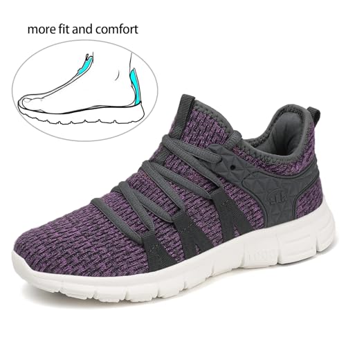 Image of INZCOU Running Shoes Lightweight Tennis Shoes Non Slip Gym Workout Shoes Breathable Mesh Walking Sneakers