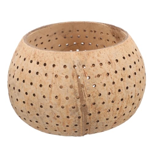 FUNOMOCYA Hollow Coconut Shell Storage Bowl Candle Holder Modern Decor Desktop Decorative Plate