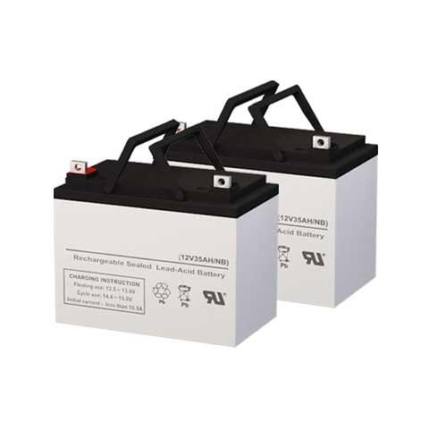 Genuine SigmasTek 12 Volt 35 AmpH SLA Replacement Batteries - Set of 2 Cover