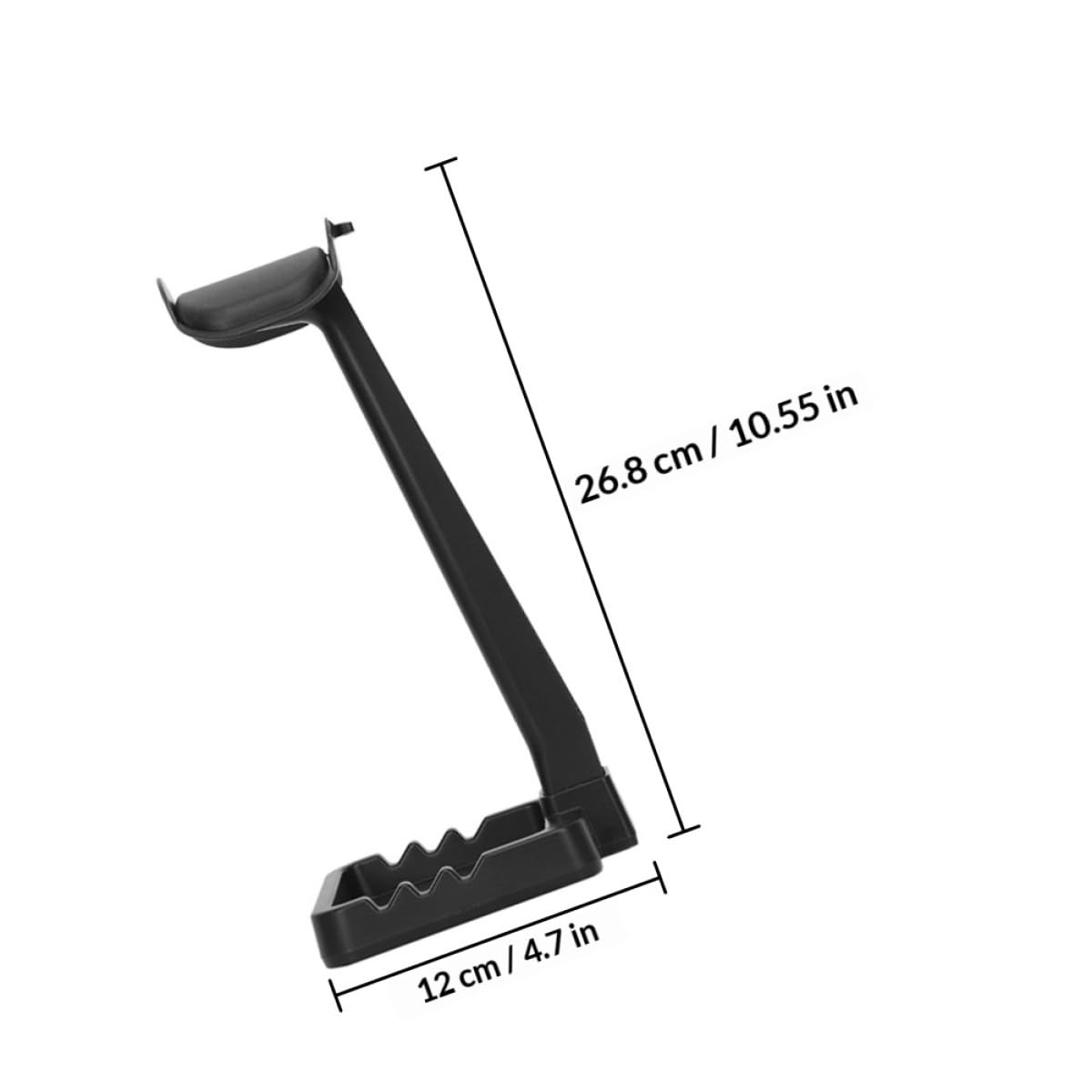 Supporto per Cuffie da Tavolo Nero, Rack per Computer | Abs e Tpu, Struttura Robusta da 3kg, per Scrivania e Postazione Computer