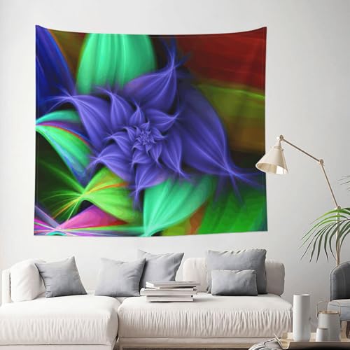 Tapiz grande floral JEJEA de 152x130 cm para decorar la pared de tu dormitorio con estilo 2
