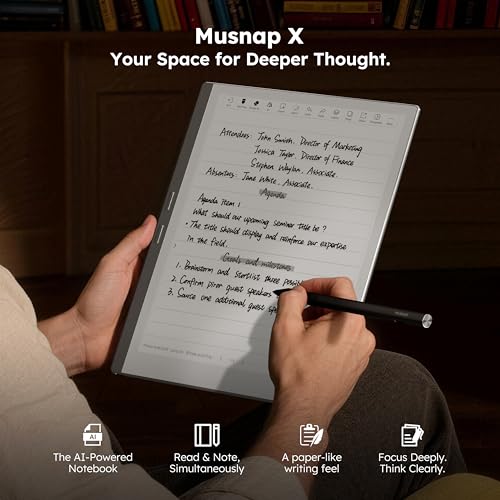Image of X 10.65 inch E Ink Paper Tablet | 8GB+128GB Ultra-Thin Flexible Screen ePaper Notebook with Stylus Pen | 2-in-1 ePaper Tablet & eBook Reader | Long Battery Life for Meetings, Study & Reading