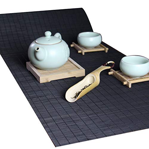 Chemin de table bambou isolant et lavable contre les taches - 3