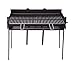 FERRETERIA LEPANTO Lepantogarden Barbacoa Grande carbón Rectangular Chapa 80x40 Barbacoa portátil con Patas Desmontables y Parrilla.