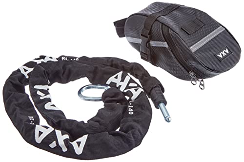 AXA 424003 RLC mit Tasche Anschlußkette, schwarz, 140 cm Cover