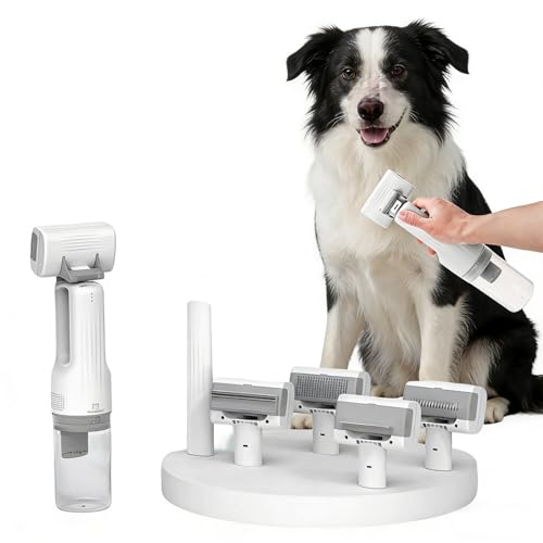 5-in-1 Cordless Pet Grooming Vacuum & Deshedding Tool