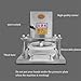 ZIJINGM Electric Pizza Dough Press Machine 8.6inch Commercial Electric Dough Roller Sheeter Pastry Pizza Dough Pastry Press Making Machine for Pressing Pizza Hand-held Cakes