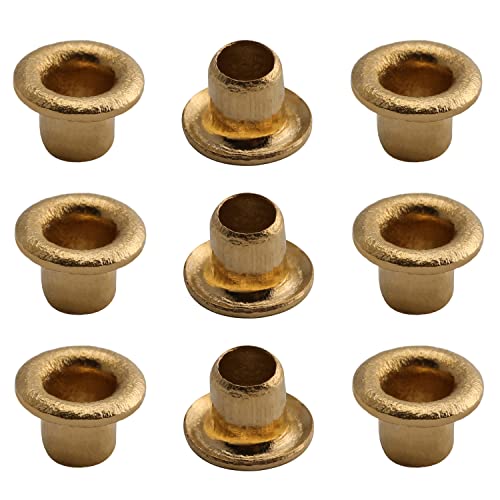 MroMax Lot de 200 rivets creux 0,3 x 0,3 cm (longueur x diamètre extérieur) à travers les trous en cuivre creux œillets double face circuit imprimé