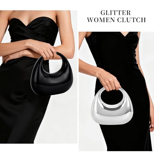 Image of RNIEGA Clutch Purses for Women, Evening Bag with Detachable Chain Ladies Sparkling Party Handbag Wedding Bags