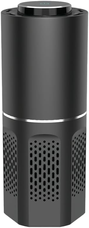 ALIENONE AP-C2-D Car Air Purifier, White, Touch Control, HEPA Filter, 400 Sq Ft Coverage, 35dB Quiet Operation, 45W Corded Electric, Energy Star Certified