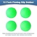 PATIKIL Fishing Bobbers Floats 0.9 Inch Dia, 10 Pack Fishing Rig Float Round Slip Responsive Pompano Floats Buoy Rig Stoppers for Surf Fishing Crappie Trout Catfish Walleye, Green