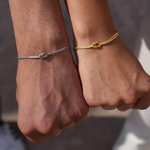 Best Friend Bracelet Love Knot Matching Bracelets for BFF Friendship Long Distance Bracelet for 2/3/4/5/6 Birthday Christmas Jewelry Gifts3