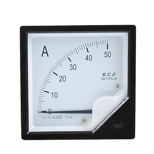 Tipo de puntero medidor de amperios CC modelo 6C2-A de 400A con escala de 75mV