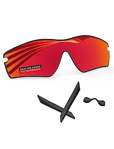 Image of PRO+ Polycarbonate Replacement Lenses & Rubber Kits for Oakley RadarLock Series Sunglasses
