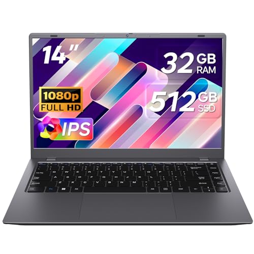 TRHRO Laptop Computer 15.6 inch - 32GB RAM 1TB SSD Laptops, Pentium Gold Processor(Up to 3.4GHz), 1080P FHD Screen, USB3.2, Type-C, WiFi5, BT5.2, PC Laptop for Business and Student