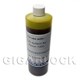 Gigablock UV Dye based Bulk Pint(470ml) Yellow Refill Ink for CIS System Epson Stylus Photo 1400 and 1410 - Made in USA