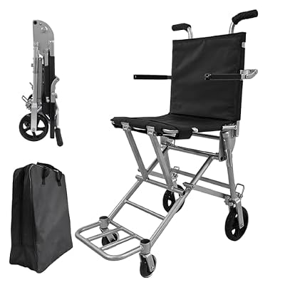 Wheelchair for Adults,Transport Wheelchair Lightweight Foldable,Weighing only 13.3 pounds,Portable Folding Travel Transfer Wheel Chairs for Seniors