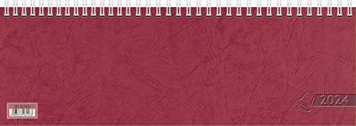 Glocken Wochenkalender 2024 1 Seite = 1 Woche Blattgröße 29,7 x 10,5 cm rot