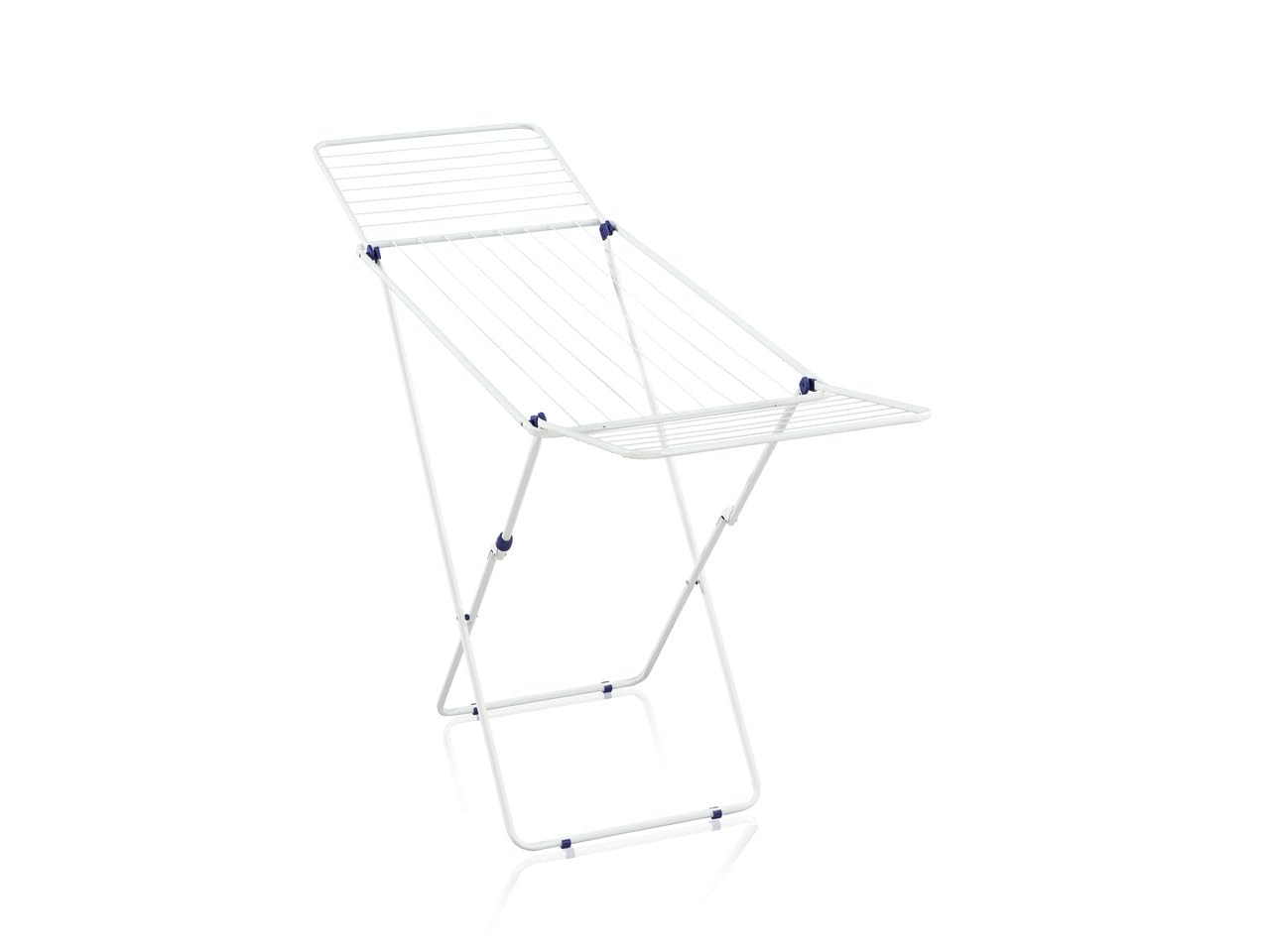 Leifheit White Classic 200 Easy Airer Clothes Rack, Sturdy Clothes Drying Rack, Lightweight Strong And Sturdy Clothes Drying Rack, And Blue, 20 M Drying Space
