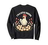 Ich bin A Little Eggstra, lustiger Hühnerbesitzer, Landwirt, Eierproduzent Sweatshirt