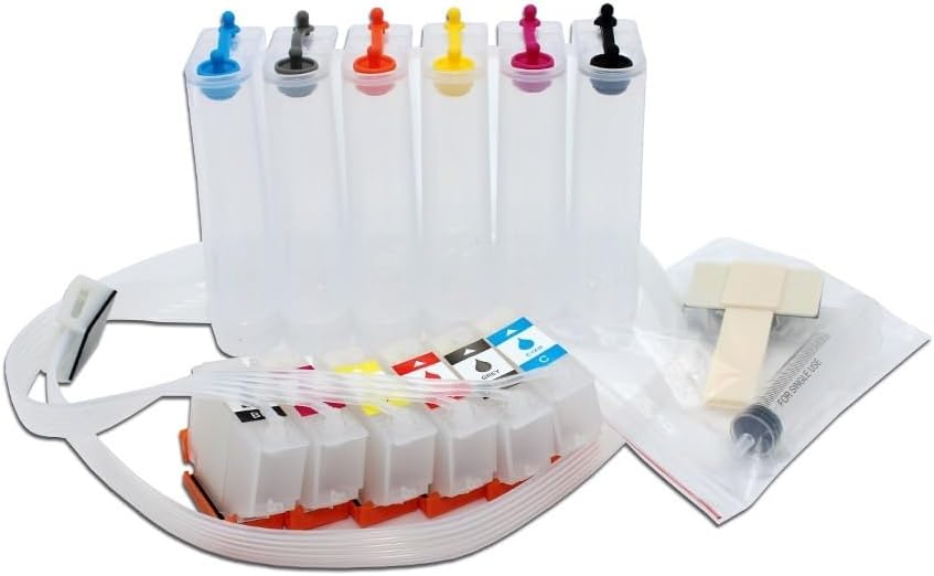 Empty Ciss Ink Supply System Compatible with Epson Epxression Photo XP-15000 XP-15080 XP-15010 Printer No Chip
