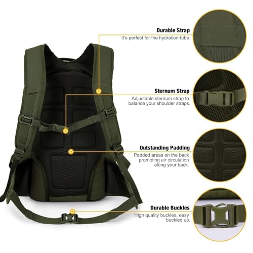 Mardingtop 35L Men's Tactical Hiking Backpack Outdoor Survival Equipment Trekking Backpack Travel Backpack