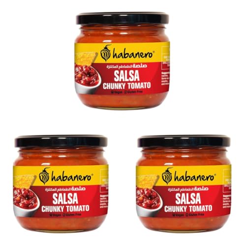 Image of Habanero Mexican Tomato Salsa Dip l| Gluten Free l Vegan l Made In Small Batches l Made with sun ripened tomatoes and fresh onions| Use as Pizza sauce or Pasta sauce or Sandwich Spreads l Mix in Cheese spread and Enjoy with Nachos Chips l Enjoy the salsa dip with Garlic Bread, Sandwich Burger, Pasta, Noodles, Momos | Replacement to tomato ketchup| 270G