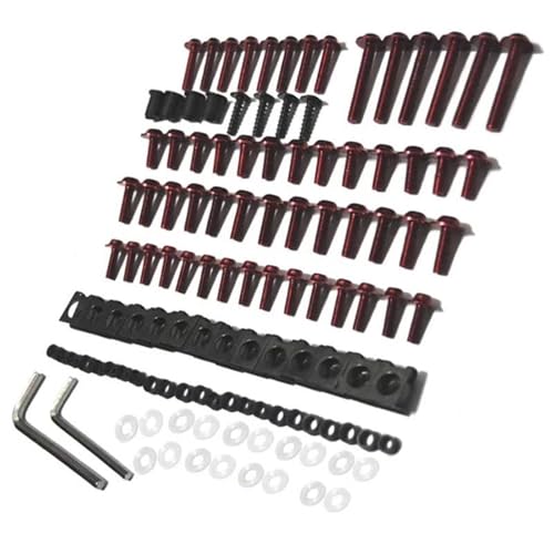 Kit tornillos carenado CBR600RR tornillería roja CRF1000L 2