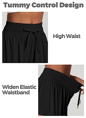 IUGA Athletic Shorts for Women High Waisted Butterfly Shorts Flowy Running Workout Tennis Skorts with Pockets Preppy Clothes3