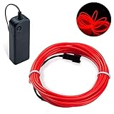tiras de led flexible precio ※AMPLIA RANGO DE APLICACIONES – cable led flexible que se puede usar para diferentes ocasiones, perfecto para decoraciones nocturnas, decoración de coche y ropa, fiestas, disfraz de carnaval, e incluso lo puede poner en una mochila o en su casco para que te vean mejor por la noche