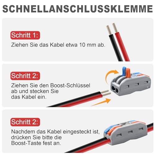 Fxlpower DC 12V auf 24V Spannungswandler 10A 240W, Wandler 12V Auto Netzteil mit Schnellverbinder Kabelverbinder, Spannungsstabilisator 12V für Golfwagen Auto Motor LKW PKW Kfz Boot